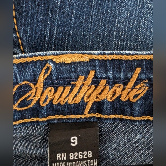 South Pole Dark Wash Cropped Jeans - Picture 7 of 7